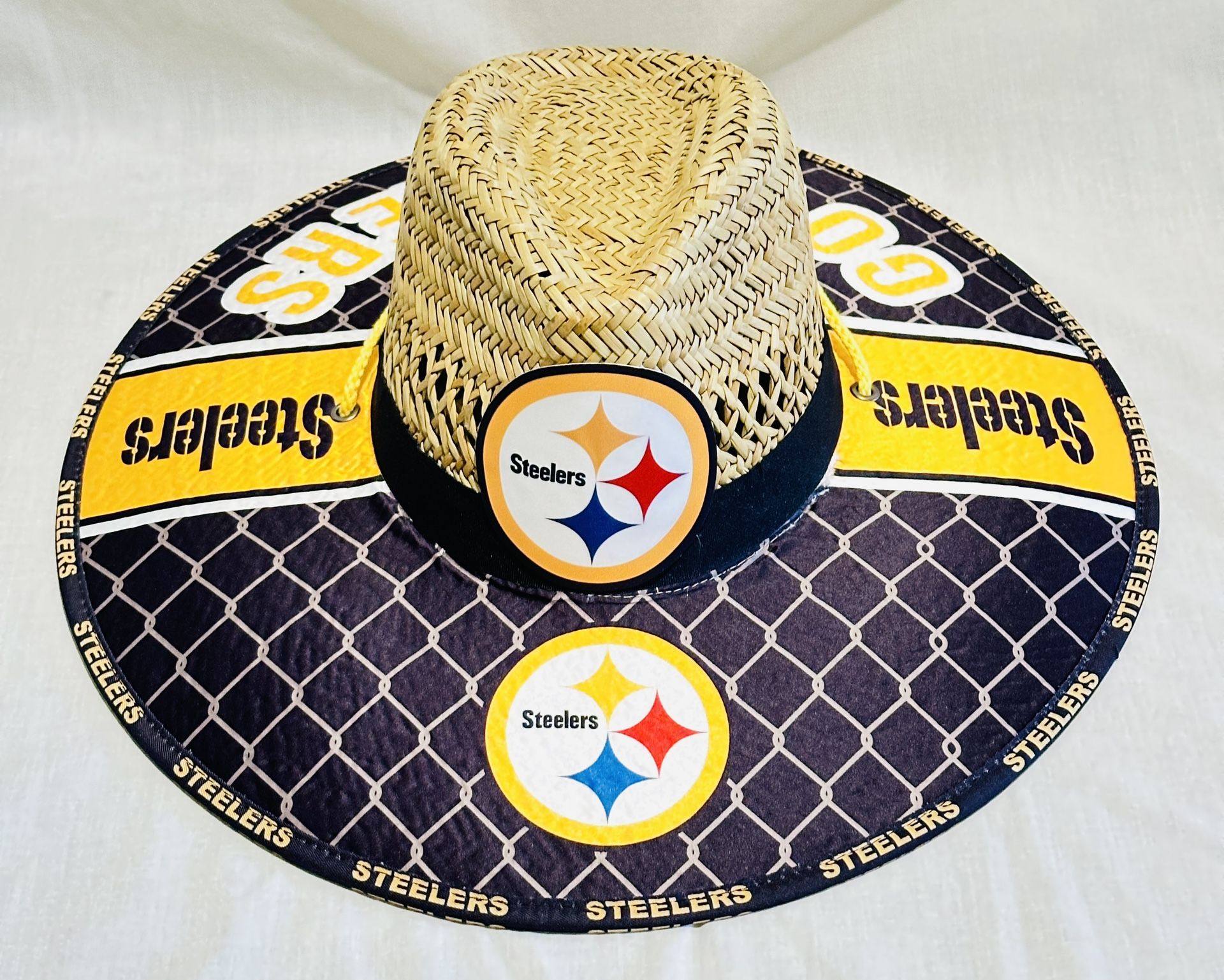 Pittsburgh Steelers Straw Hat Great Gift 🎁 order now (I also have other Teams)