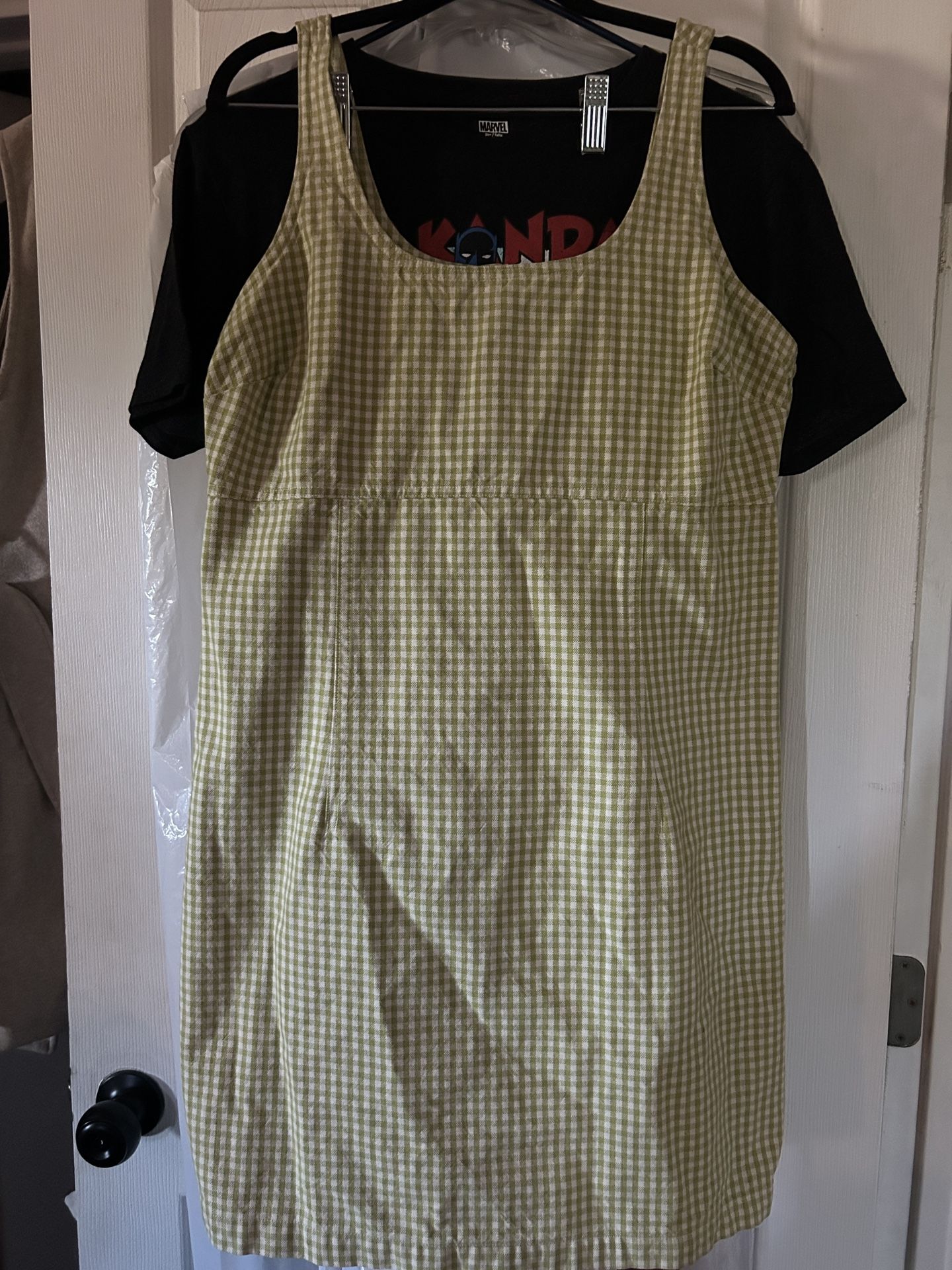 Green and White Levi’s Dress 