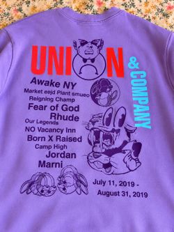Union & Company 2019 Purple Graphic Sweatshirt