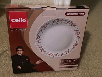 Cello Opalware 6 Pc’s Dinner Plate