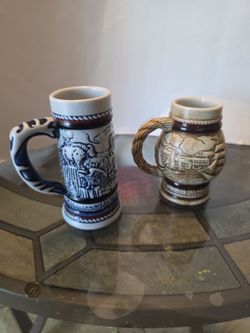Two small steins