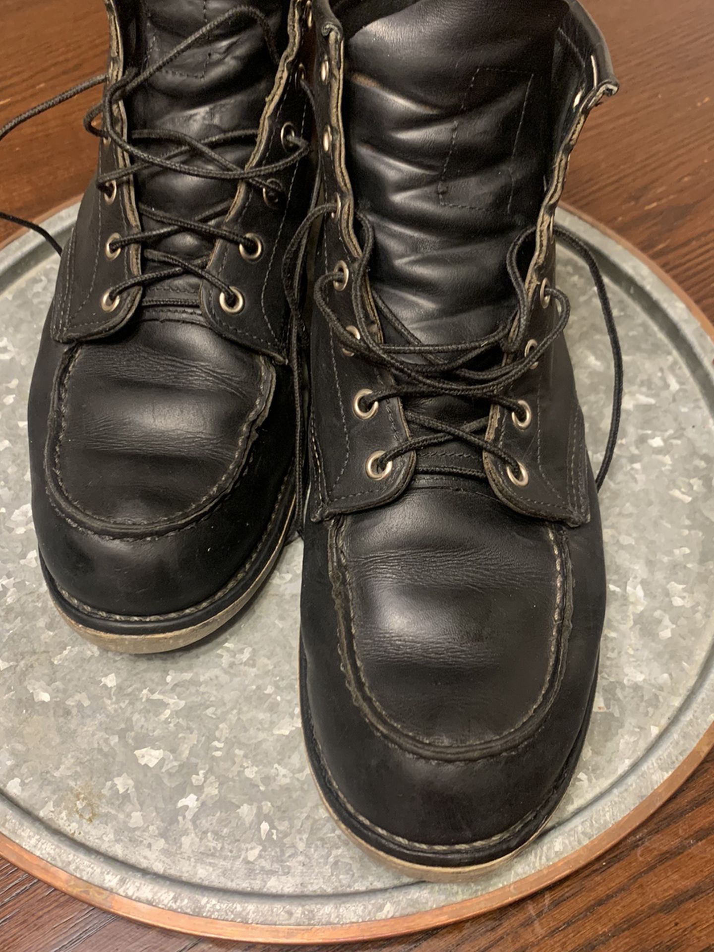 Red Wing Moc Toe Black harness 9075 Size 11