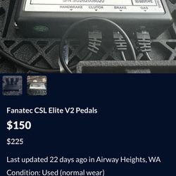 Fanatec Csl Elite Pedals