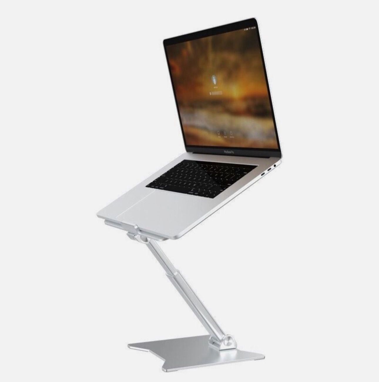Laptop Stand Smart Phone Portable Adjustable - MacBook HP Dell 11 - 17 in Silver