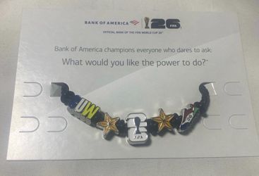 Curaçao 2026 FIFA World Cup Bank of America Charm Bracelet Fan Fest CUW