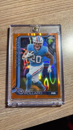 TONY POLLARD TOPPS CHROME ORANGE LAVA /25