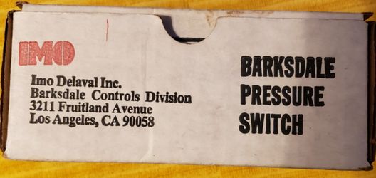 Barkdale Pressure Switch B1S-A48SS