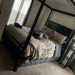 Canopy Bed Frame & Dresser 