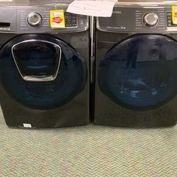 SAMSUNG WASHER AND ELECTRIC DRYER SET 8S9