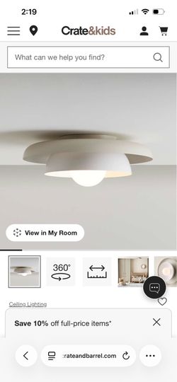 Crate and Barrel Nello Light - new in box