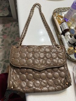 Rebecca Minkoff Studded Quilted Chain Shoulder Bag