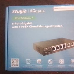 RG-ES206GC-P 6-port 4 PoE switch 