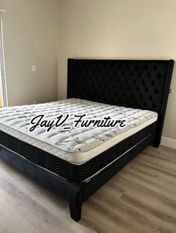 King bed with mattress brand new $550