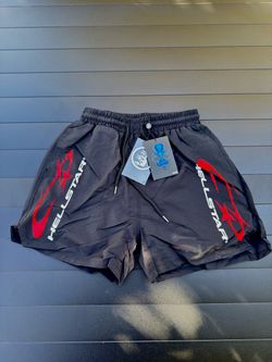 Hellstar Shorts - Black/Red - Sizes M-XL