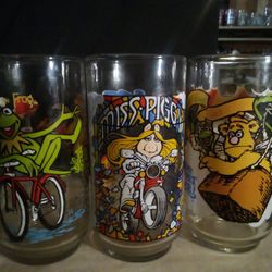 Vintage Glasses From The Muppets