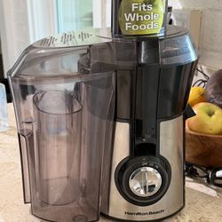 Hamilton Beach Juicer Machine, Big Mouth 3” Feed Chute for Whole Fruits and Vegetables, Easy to Clean, Centrifugal Extractor, Vegetable & Fruit Juicer