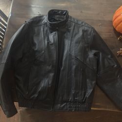 Leather Motorcycle Jacket 
