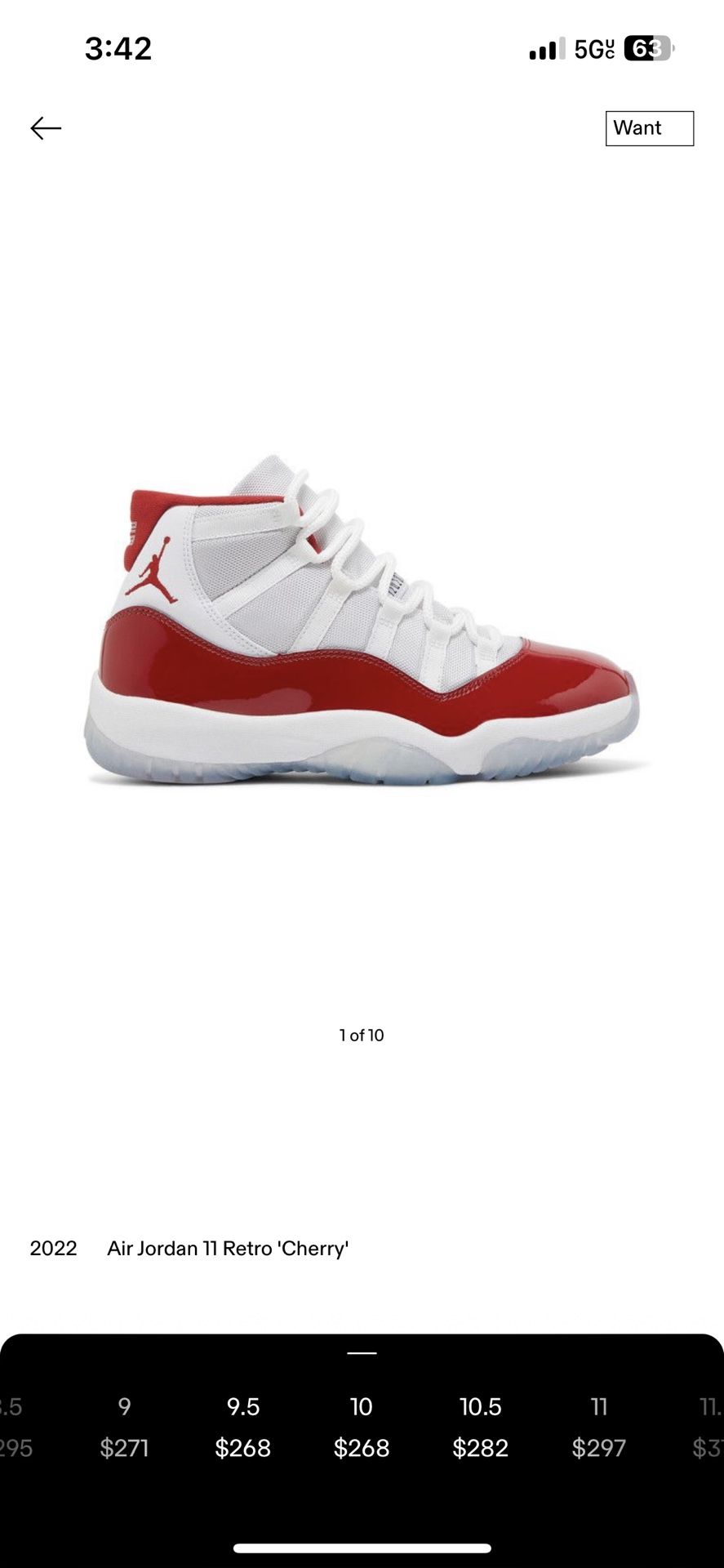 Jordan 11 Cherry