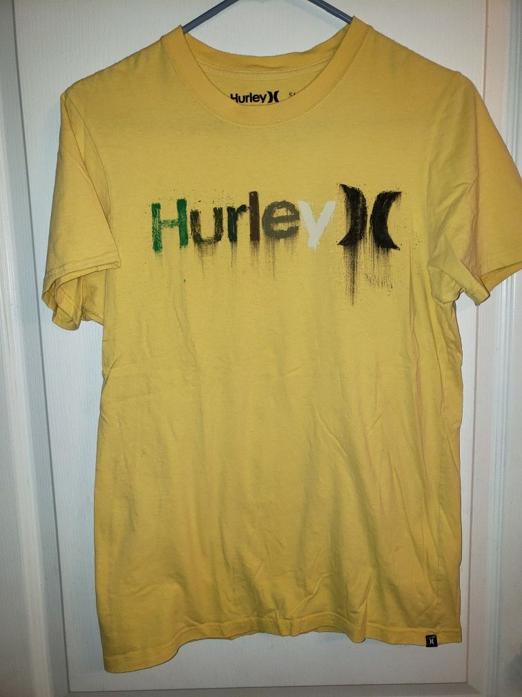 HURLEY YELLOW SHIRT MEN'S SMALL