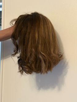Lace front wig human hair