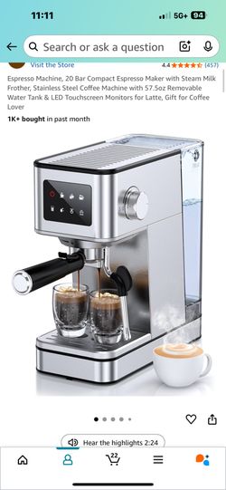 New coffee machine