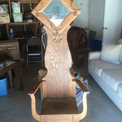 Antique Hall Tree - Good Condition