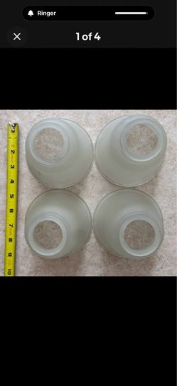 4 Ceiling Fan Or  Other Fixtures   Light Glass Globe Replacement Frosted
