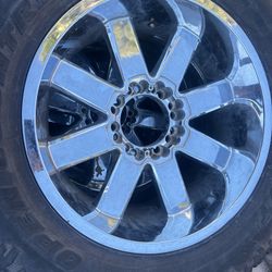 4 35” Tires With The Rims And 3 35 Spare Tires 