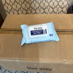 Alcohol, disinfectant, sanitation, 48 pack wet wipes