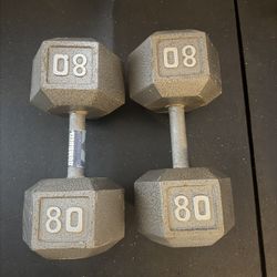 80 Lbs Dumbbell Weights