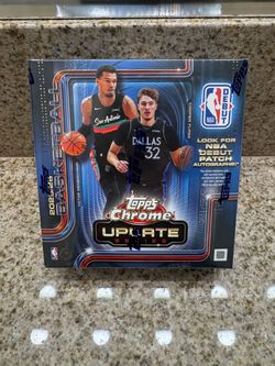 2025-26 Topps Chrome Update Series NBA Basketball Mega Box Packs Cooper Flagg Debut Patch Autographed Rookie RC Card