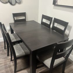 Jakob 5-piece Rectangular Dining Set Grey and Black