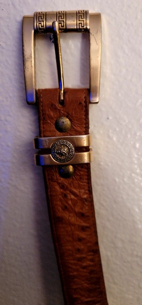 Versace Ostrich Belt 
