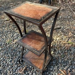 Side Table With Shelves 