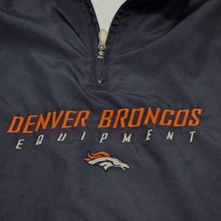 Vintage Denver Broncos Reebok Pullover Windbreaker Jacket 