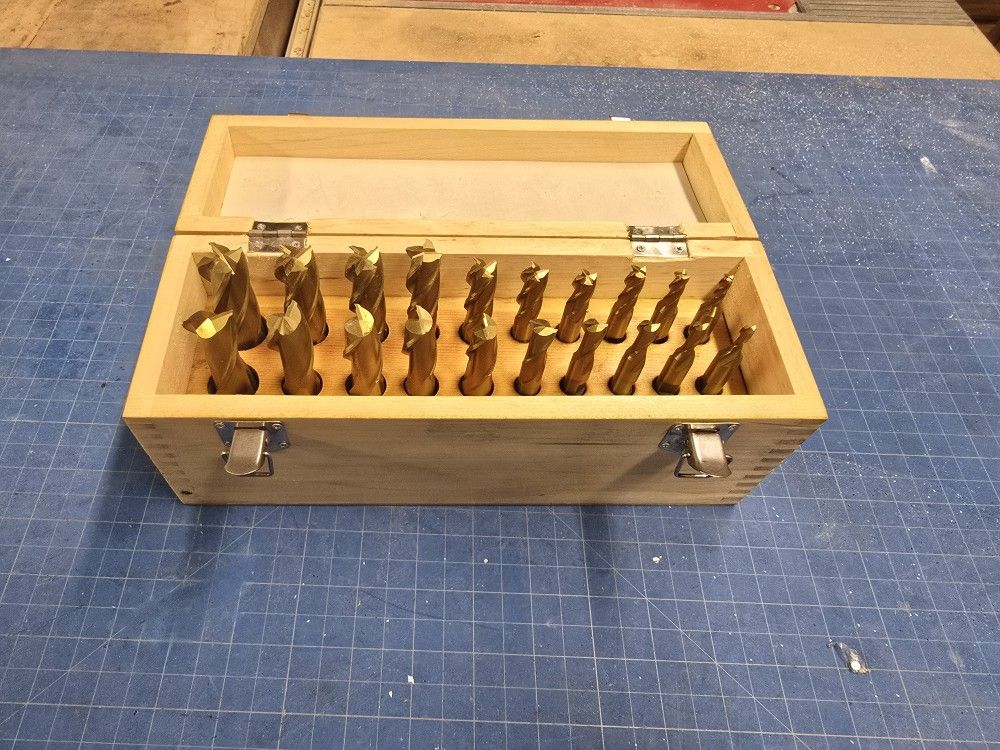 20pc Endmill Set HSS TiCN Coated