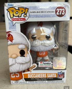 Funko Buccaneers Santa Pop! Figure in Orange and White