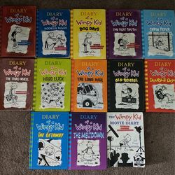 Diary Of A Wimpy Kid 1,2,4-13 +Movie Diary