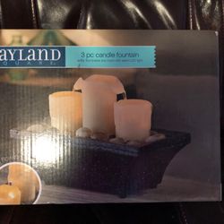 3 Pc Candle Fountain New In Box 