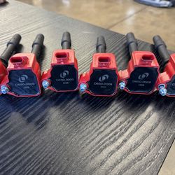 6 Red Dinan Ignition Coils B36 B38 B46 B48 B58 S58 Engines