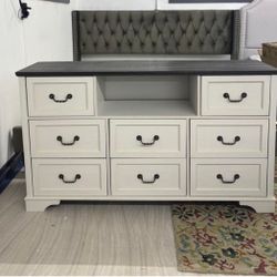8drawer Storage Dresser Tv Stand Table 