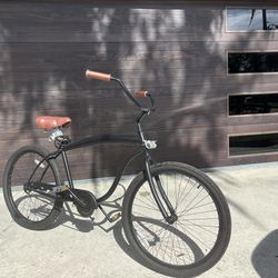 Sixthreezero beach cruiser bike with detachable surfboard rack