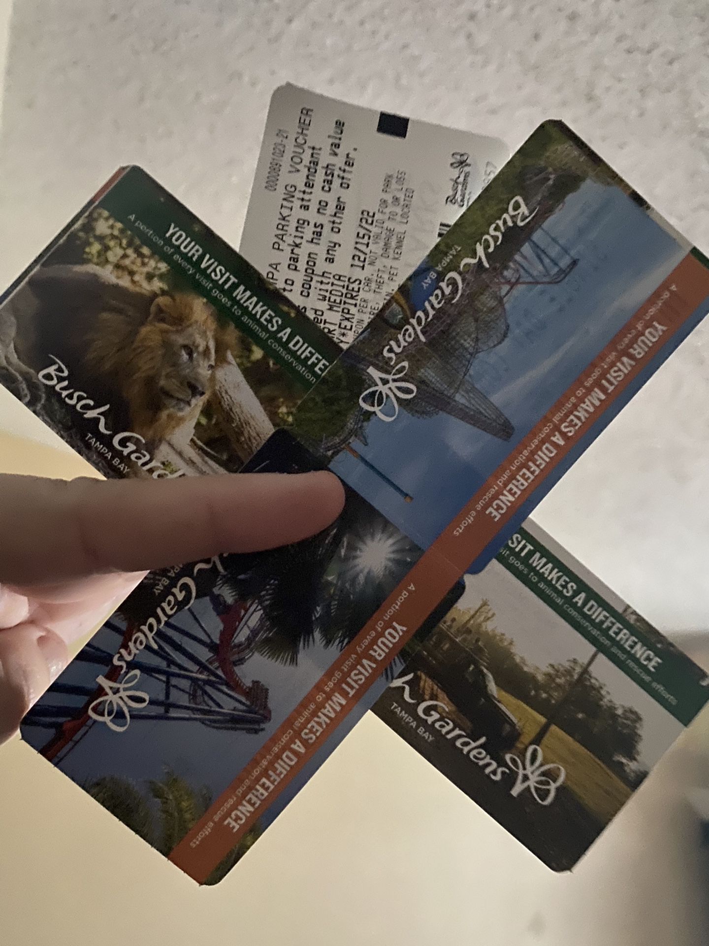 4 Busch Gardens Tickets And 1 Parking Voucher