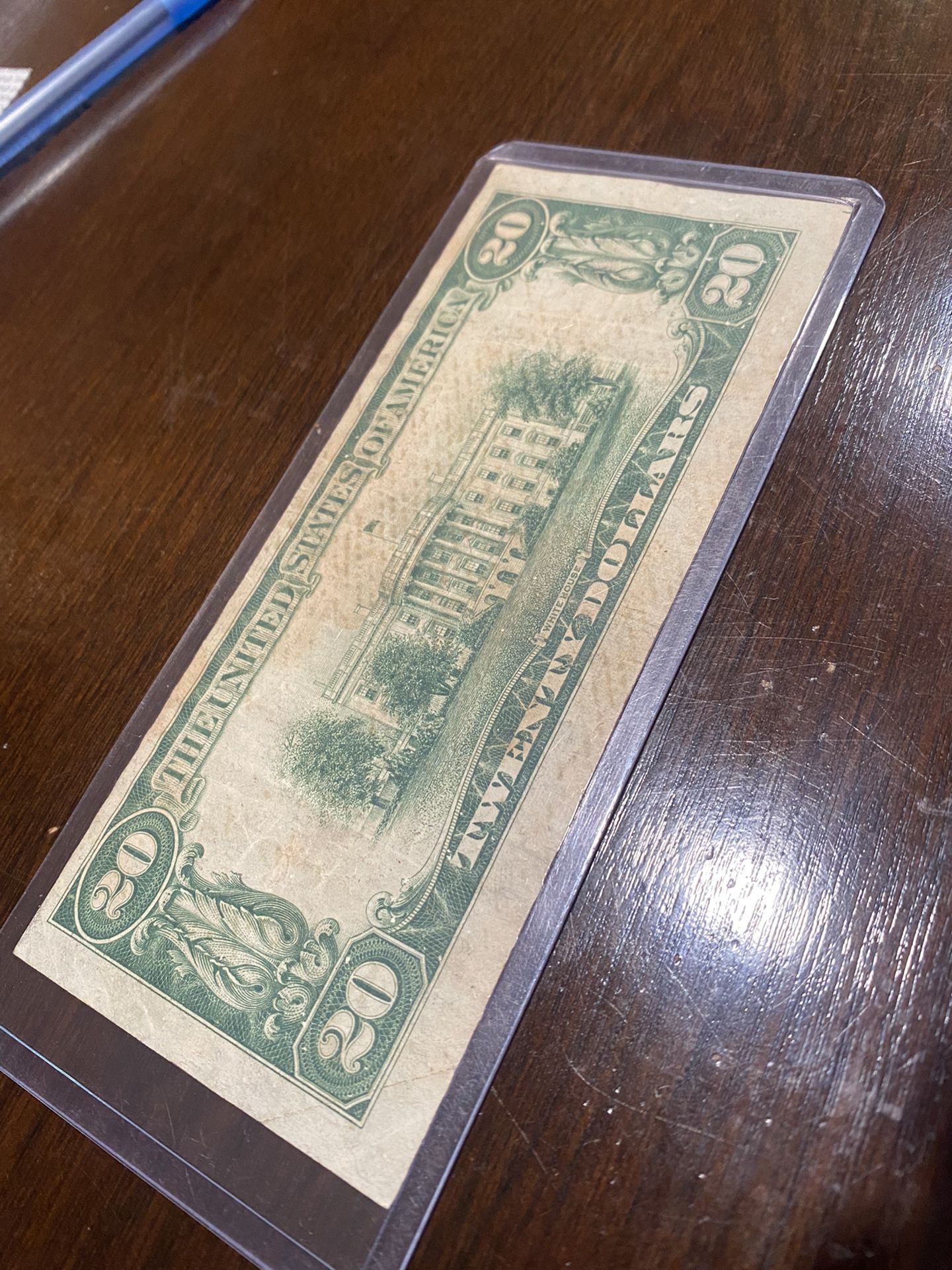 1929- 20 Dollars Bill Brown Seal