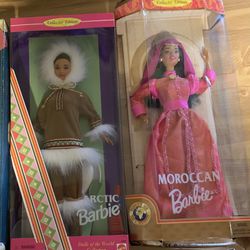 Dolls Of The World Moroccan Barbie and Arctic Barbie Collector Edition