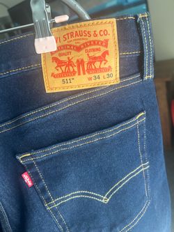 Levi stretch jeans.
