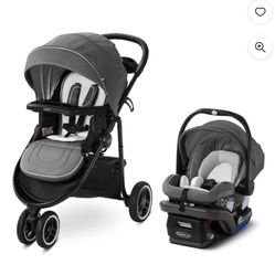 GRACO 3 Lite Platinum Stroller/ Car Seat 