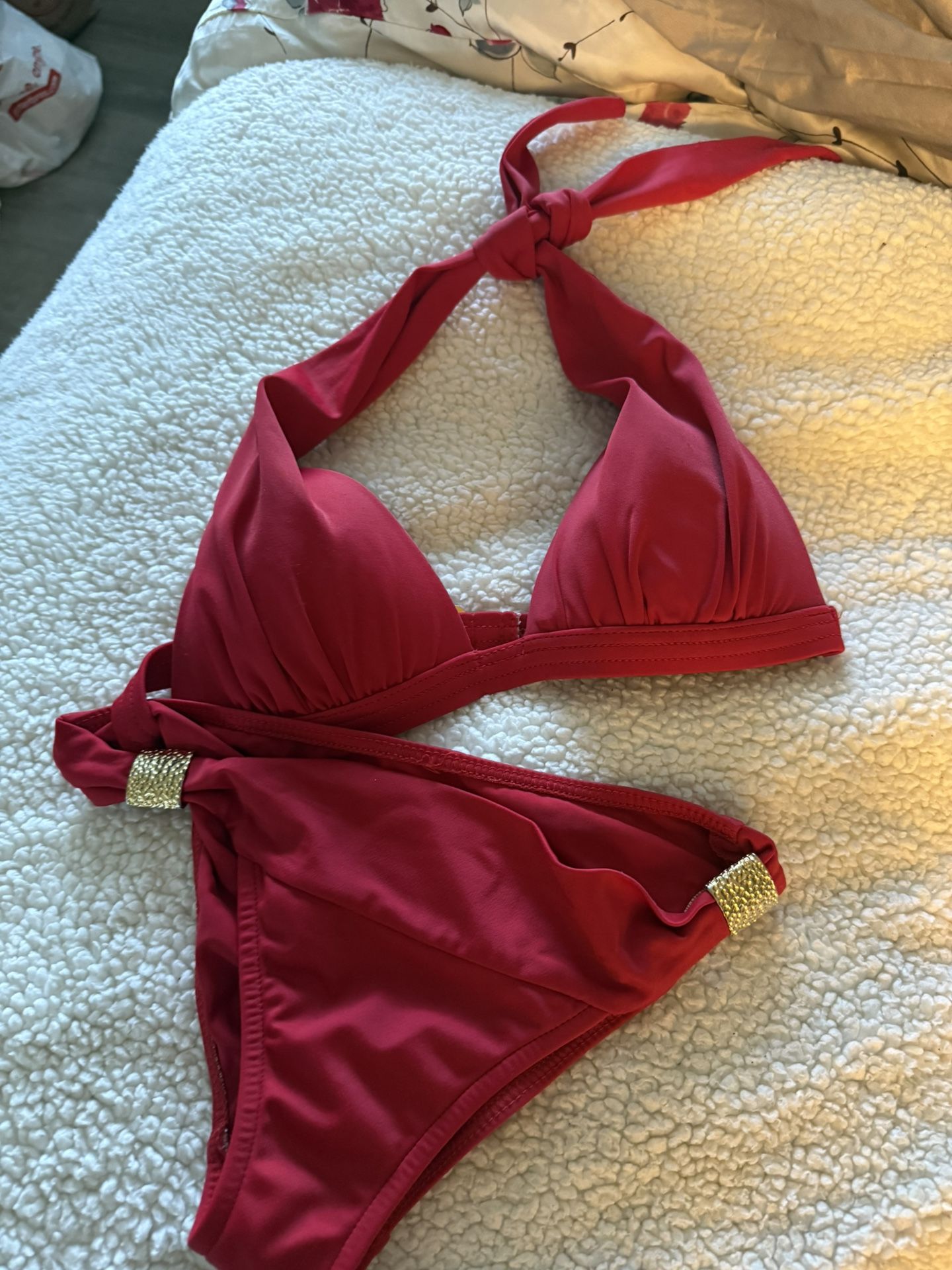 Red Bikini Set Size Small 