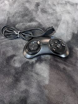 Replacement Wired 6-Button Controller Sega Genesis/Mega Drive Console Untested 