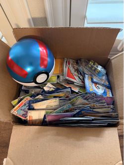 Box of Pokémon cards